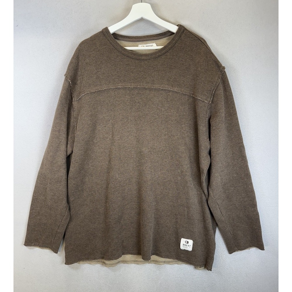BKE Buckle 67 Men's‎ Size XL Brown Long Sleeve Pullover Sweater